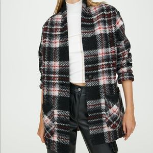 ARITZIA • WILFRED FREE off duty plaid jacket S